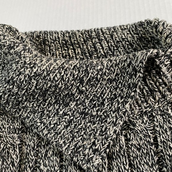 Liz Claiborne Black and White Tweed Knit Goth Y2K Dark Academic Sweater Size 3X - Picture 5 of 9